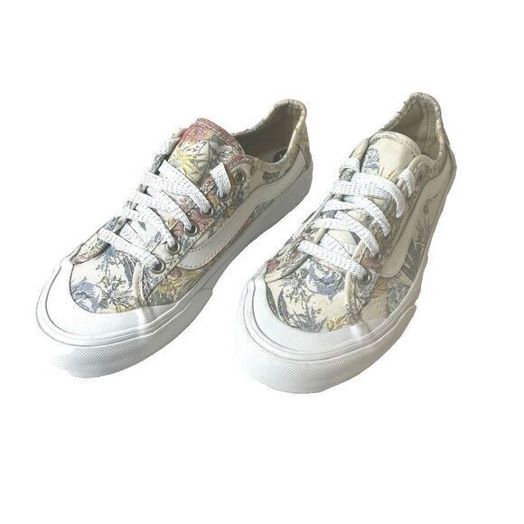 Vans UltraCush Skate Canvas Shoes Floral Glitter Shoelace Womens 5.5 Sneaker New - Picture 3 of 11